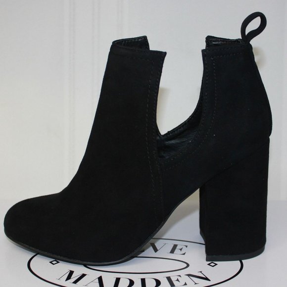 Steve Madden Nayna Cut Out Ankle Booties Black Size 6.5 - Picture 4 of 5